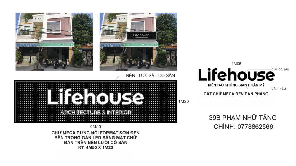 Công trình quảng cáo Life House 1 - Công trình quảng cáo Life House
